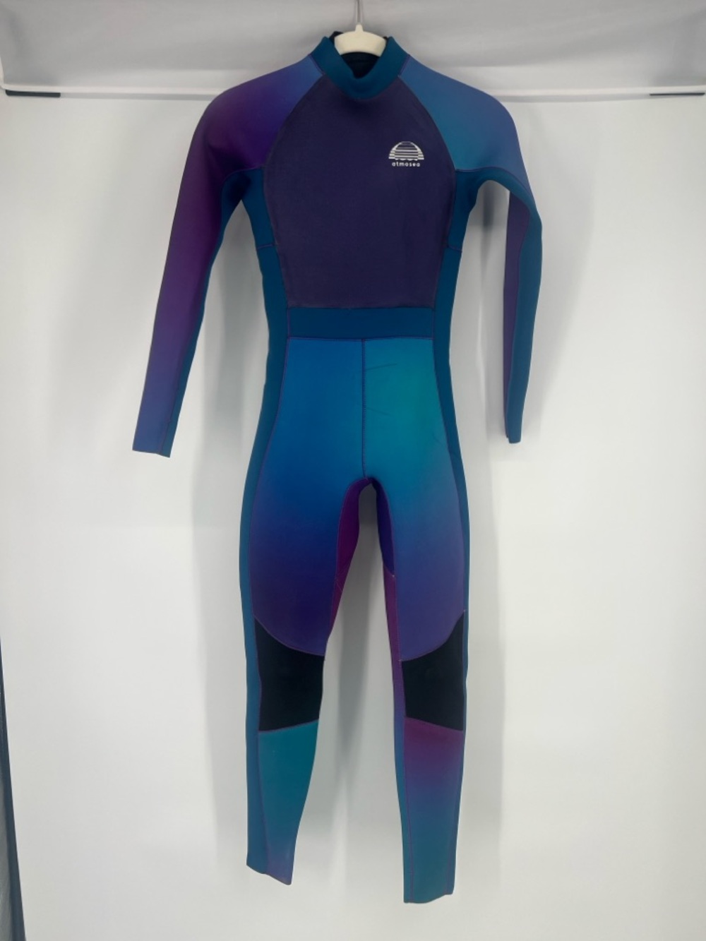 Atmosea Gradient Ombre Teal & Purple Long Sleeve Full Surf Wetsuit One-Piece S
